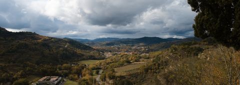 View over the village of Couiza